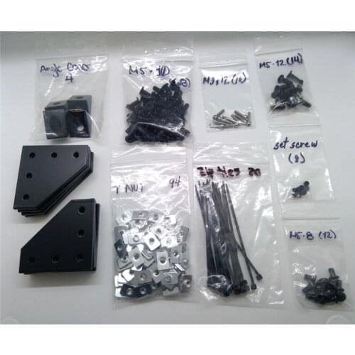 1set Screw Pack Prusa i3 Bear extrusion screw and nuts plates kit 3d printer parts