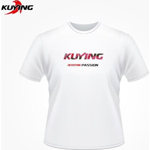 KUYING Original Outdoor Fishing Clothes T-shirt Men Women Short Sleeves Bamboo Breath Fiber Dry Material
