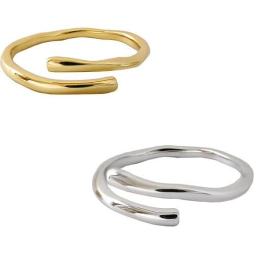 Minimalist Gold Ring Gifts For Women 925 Sterling Silver Mujer Designer Vintage Accesories Party Adjustable 2021 Trend Jewelry