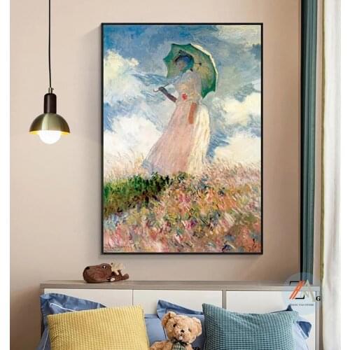 Monet art painting impressionist canvas painting wall art poster decorative painting