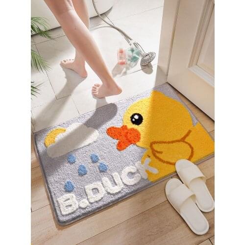 Soft Water Absorption Bath Mat in the Bathroom Anti-slip Rug Toilet Bathtub Room Liing Room Door Bathroom Foot Floor Mats Carpet