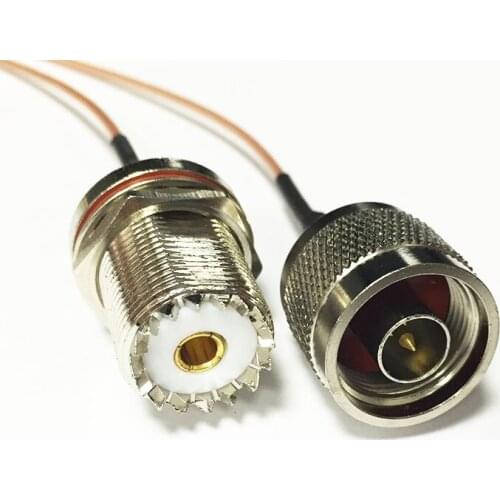 New N Male Plug Switch UHF Female Jack nut Connector RG178 Cable 15CM 6" Adapter Wholesale Fast Ship