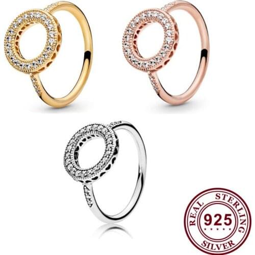 Original 925 кольцо Silver Pan Ring Creative Cut Out Glitte Pan Ring Pan Ring For Women Wedding Party Gift Fashion Jewelry