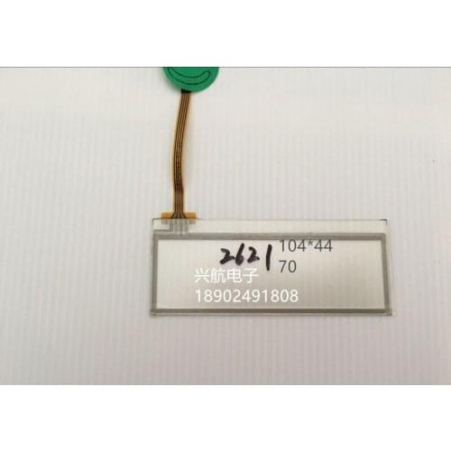 Original new 4-wire resistance IPC touch screen shape 104 * 44 side of the outgoing line length 70 without adhesive touch screen