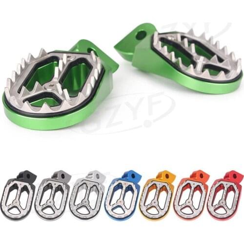 For YAMAHA YZ85 YZ125 YZ250 YZ250F WR250F YZ450F Dirt Bike Foot Pegs Footrest Sharp Teeth Footpegs Motorbike Accessories Al