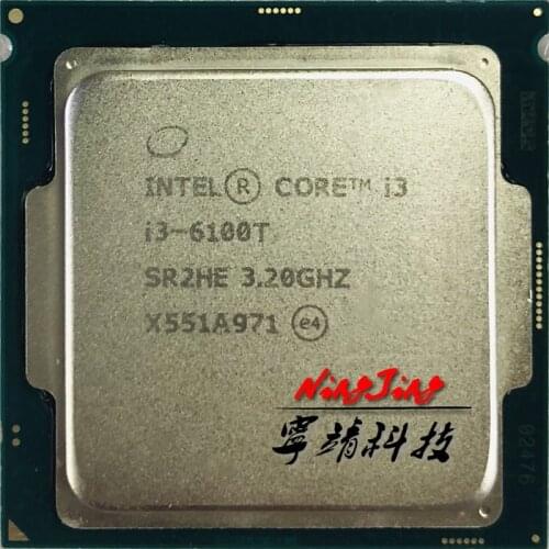 Intel Core i3-6100T i3 6100T 3.2 GHz Dual-Core Quad-Thread CPU Processor 3M 35W LGA 1151