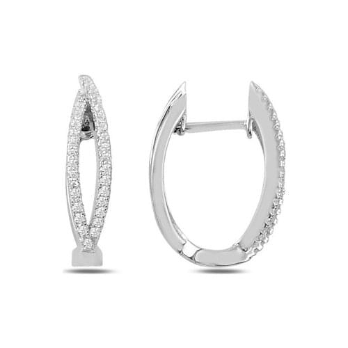 KUTAYDAN Zircon Earrings 925 Sterling Silver