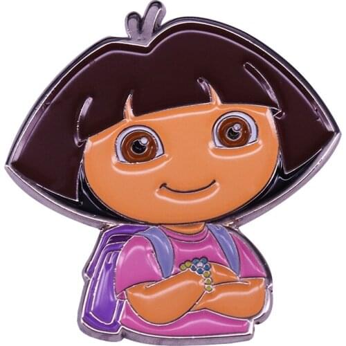 Dora The Explorer Lapel Pin Kids Cartoon TV Show Gift