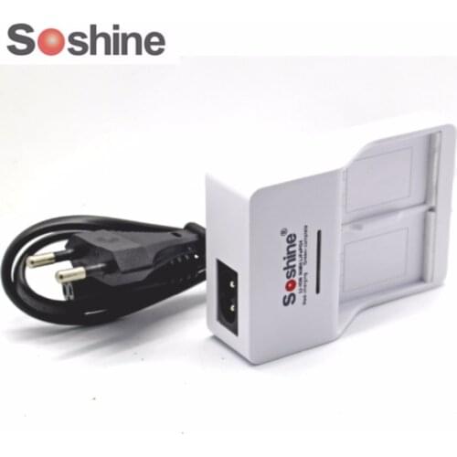 Soshine V1 9V Li-ion Ni-MH Battery Charger with 2 Slot Input AC 90-260V 50/60Hz EU/US Plug