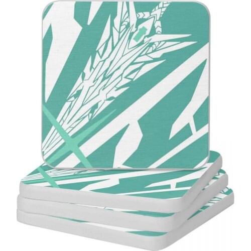 The Third Aegis Sword Diatomite Square Round Coaster Quick-drying Cup Bonsai Mat Soap Toothbrush Pad 10x10cm