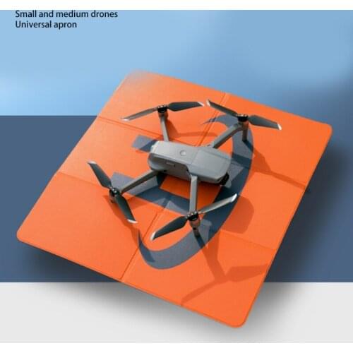 Universal Drone Landing Pad Double-Side Fast-Foldable Helipad Aircraft Accessory Waterproof PU Leather Parking Apron- 50cm/65cm