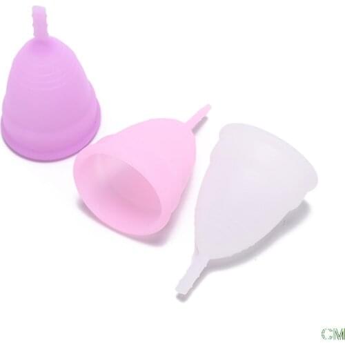 Feminine Hygiene Menstrual Cup S L Silicone Coppetta Mestruale Coupe Menstruelle Moon Period Cup Menstrual Cup Randomly