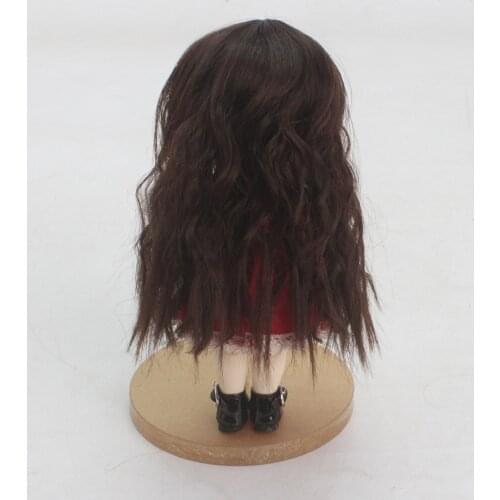 1/8 BJD Doll Wigs 5-6inch Synthetic Fiber Doll Hair DIY Hairstyle Customized