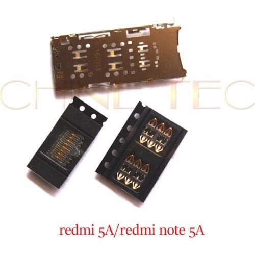 1pcs micro nano SIM Card SD card Slot Reader Holder Connector Socket for Xiaomi Note 5A Redmi Y1 lite Prime