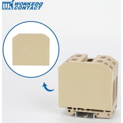 10Pcs AP-70 Weidmuller Terminal Block Accessories End Cover Plate For SAK-70EN Din Rail Terminal Blocks