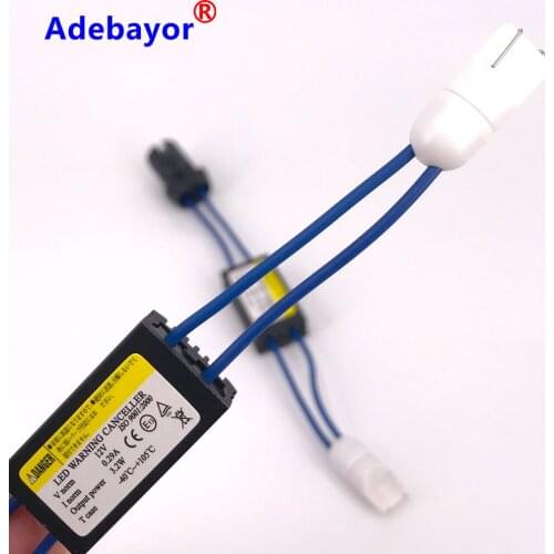 2 x T10 Canbus Error Free Resistor LED Decoder Warning Error Canceller T15 W5W LED Bulbs Adebayor