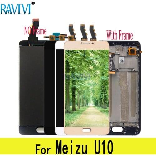 5.0" U10 LCD For MEIZU U10 LCD Display Touch Screen Digitizer Assembly Replacement with Frame For MEIZUU10