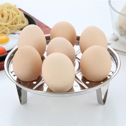 7 Holes Stainless Steel Egg Steamer Rack Egg Holder Boiled Egg Holder Steam Eggs Holder Steamed Bun Rack Kitchen Tools