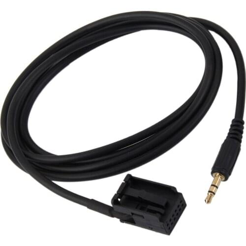 Car 3.5mm AUX Audio Adapter Cable For FORD Focus MK2, C-Max, S-Max