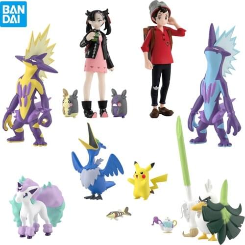 BANDAI Original Scale World 1/20 Pokemon Pocket Monsters Max Marnie Toxtricity Ponyta Pikachu Action Anime Toys Gifts for Kids