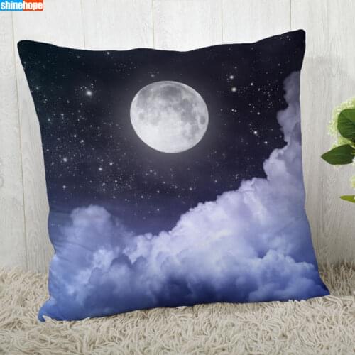 Moon Pattern Pillow Cover Customize Pillowcase Modern Home Decorative Pillow Case For Living Room 2020.08.17