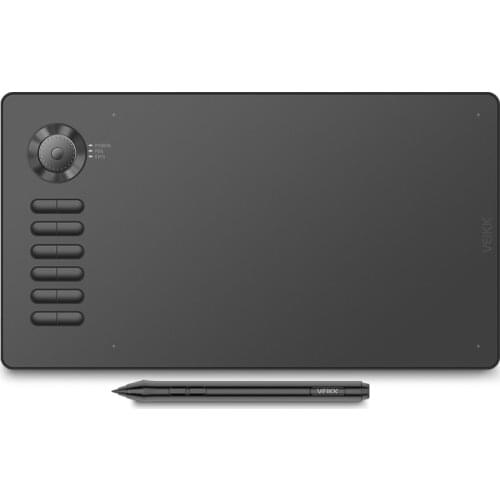 VEIKK A15 Pro Digital Drawing Tablet 10x6 inch Active Area Graphic Tablet 8192 Levels Pressure Type-C Charge-Free Passive Pen