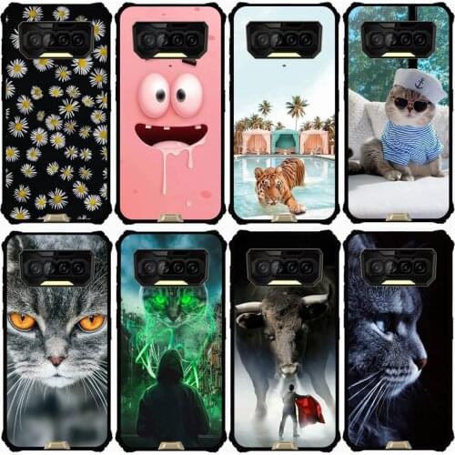 For Oukitel F150 B2021 Case Rose Wolf Cute Patterned Cover Soft Silicon Phone Case for Oukitel Bison 2021 Top Quality