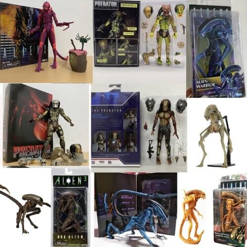 18cm Original NECA Predator Kenner Leader Clan Chief PVC Action Figure Collection Model Toy Christmas Gifts