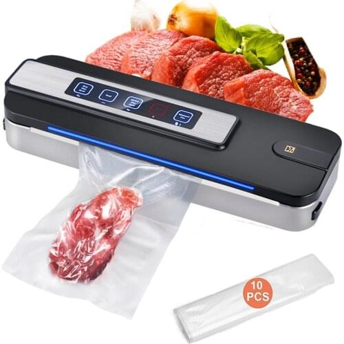 Electric Vacuum Sealer Sealing Machine for Home Vacuum Bag Automatic Air Sealing Machine Kitchen Accessories With 10Bags