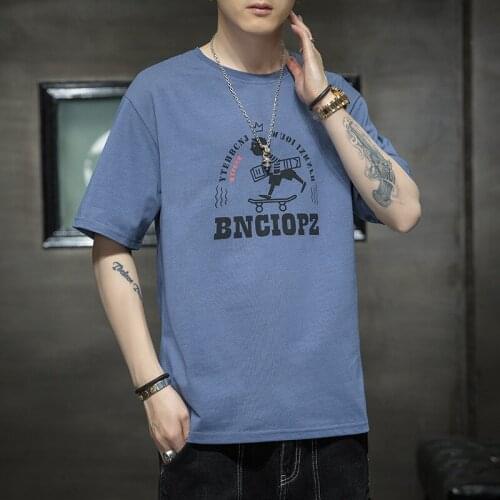 New Summer Mens Short Sleeve T-shirt Mens Student Top Mens Cotton Half Sleeve Fashion T-shirt Trend Mens T Shirts