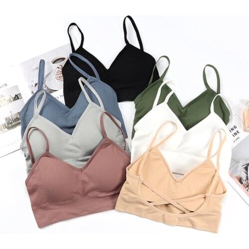 Cotton Women Fashion Bra Tops Yoga Tops Fitness Women Girls Sport Bra Breathable Yoga Running Sport Bra Sujetador Deportivo