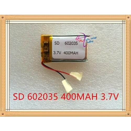 Liter energy battery 3.7V lithium polymer battery 602035 point reading pen recorder recorder 400mAh electric core navigator