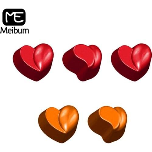 Meibum Confectionery Dessert Form Candy Moulds Love Diamond Polycarbonate Chocolate Molds Party Gift Baking Tray Pastry Tools