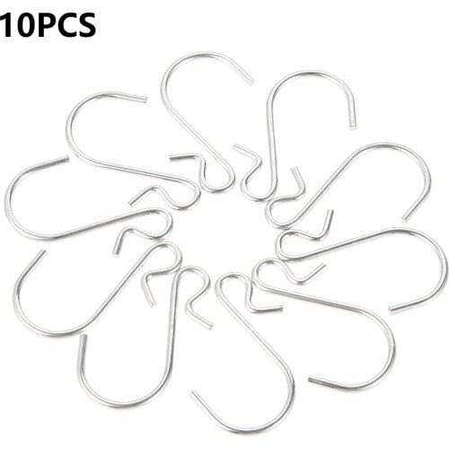 50/10 pcs S Type Metal Hangers Kitchen Bedroom Hooks Storage Racks Hanging Hooks for DIY Crafts Hanging Jewelry Key Chain Tags