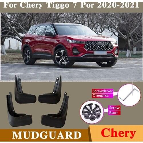 Four-Piece Set of Car Front And Rear Mudguard Mudguard Accessories For Chery Tiggo 7 pro 2021 2020