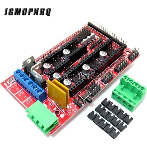 RAMPS 1.4 Control Board Panel Part Motherboard 3D Printers Parts Shield Red Black Controls Ramps1.4 Boards Accessories