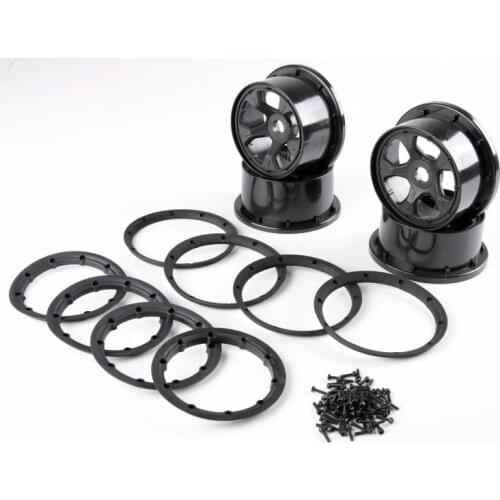 Plastic wheel hub with beadlock kit for 1/5 hpi rovan baja 5t 5sc truck rc car parts