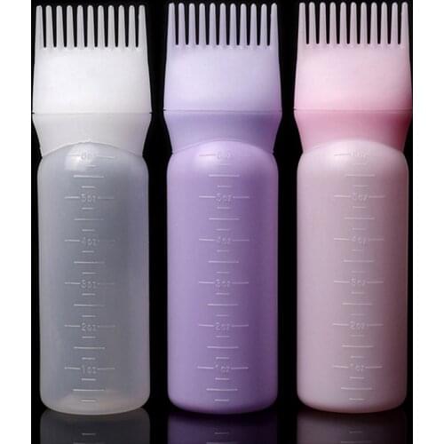 120 ML Professional Hair Colouring Comb Empty Hair Dye Bottle With Applicator Brush Dispensing Salon Hair Coloring Styling Tool