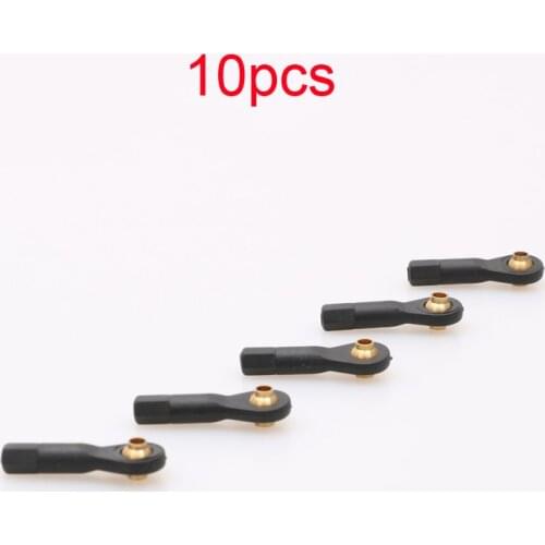 10PCS Nylon Plastic M2.5/M3 Ball Head Buckle Pushrod Tie Rod Ends Ball Joint Holder Linkage Connector for RC Aircraft Parts