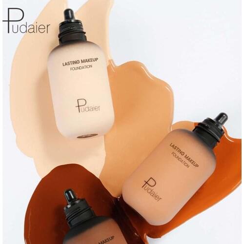 Pudaier 40ml Matte Makeup Foundation Cream Mineral Full Cover Cream Liquid Concealer Moisturizing Lasting Base Make Up Skin Tone