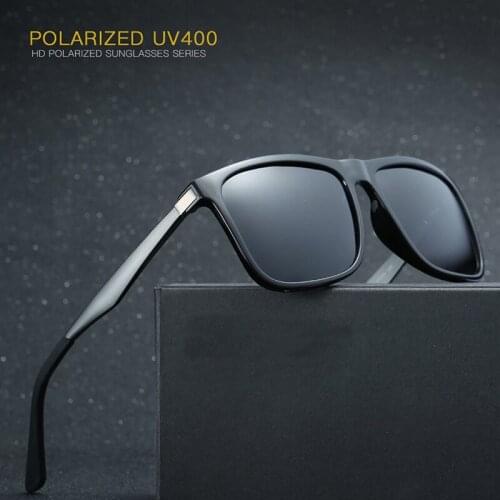 2021 Fashion Square polarized sunglasses for men Casual Retro sunglasses UV protection driving for fishing oculos de sol