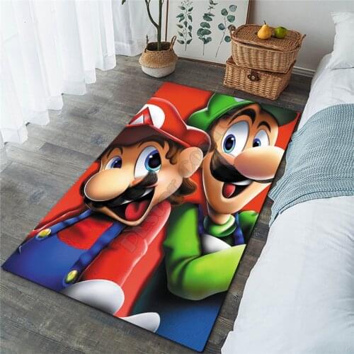 Super Mario Sonic carpet Square Anti-Skid Area Floor Mat Rug Non-slip Mat Dining Room Living Soft Carpet Kids Cartoon Game Mat 4