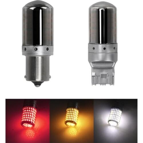 Turn Signal Lamp 1156 BA15S P21W BAU15S PY21W T20 7440 W21W LED Bulbs 3014 144smd Error Free Turn Signal Lights Brake lamp 12V