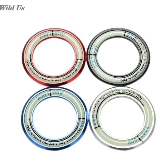 Luminous ignition switch decoration modified keyhole cover For RIO K2 K3 Hyundai solaris ix35,sonata,elantra 3 colors