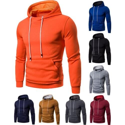 New Spring Autumn Hoodies Men Solid Slim Fit Turtleneck Hoody Mens Sweatshirts Fashion Sports Mens Hoodie Streetwear