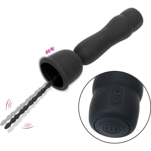 Penis Plug Medical Themed Toys 16 Modes Vibrator Silicone Catheters Sounds Sex Toys for Men Urethral Dilators