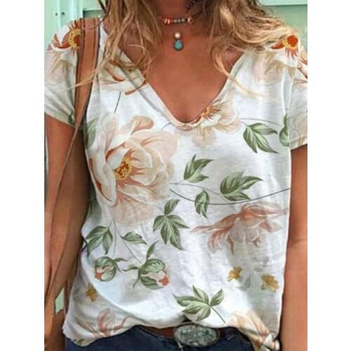 Pleated Basic ladies blouses flower shirt Womens female summer short-sleeved shirt loose blouse cotton top flower blusas mujer