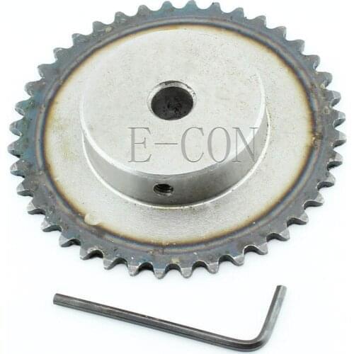 1pcs 12mm Bore 40 Teeth 40T Metal Pilot Motor Gear Roller Chain Drive Sprocket