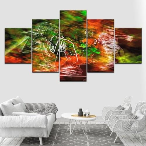 Abstract singer and dancer 5 Piece HD Wallpapers Art Canvas Print modern Poster Modular art painting for living room Home Decor