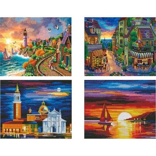 Castle Diamond Painting full drill landscape DIY Diamond embroidery full square cat Mosaic Diamond painting senspecial 5D drill
